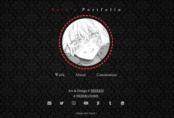 My Art portfolio carrd